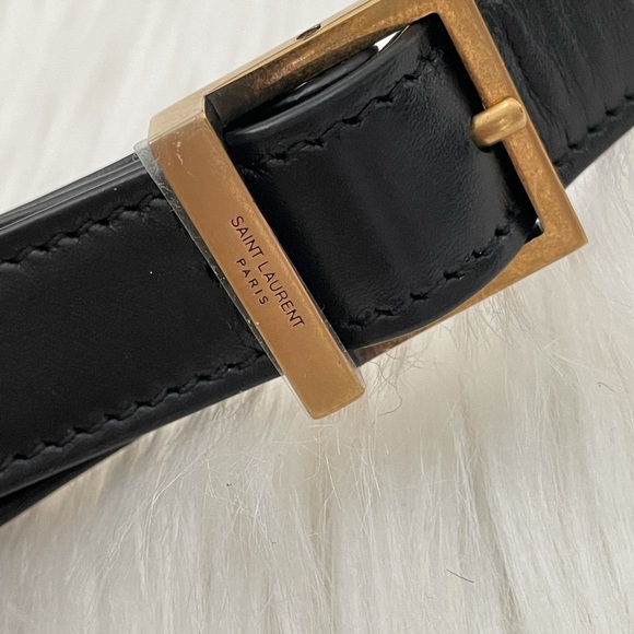 Saint Laurent Black HOBO BAG IN SMOOTH LEATHER - Picture 8 of 12